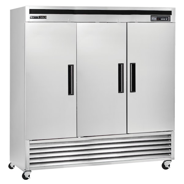 Reach-In Refrigerator, Triple Door, Bottom Mount 66.7 CUFT